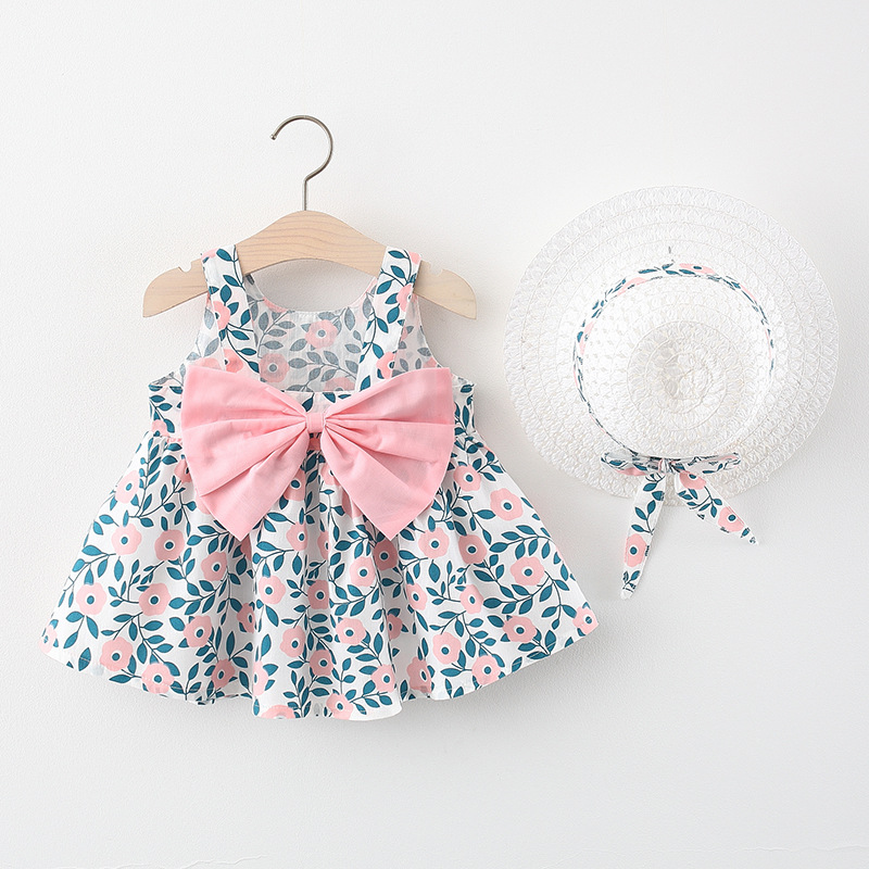 2022 Girls 4 Internet Celebrities 3 Years Old Fashion Children's Clothing Baby Girl Korean Version Dress Summer Foreign Style New Skirt Distribution