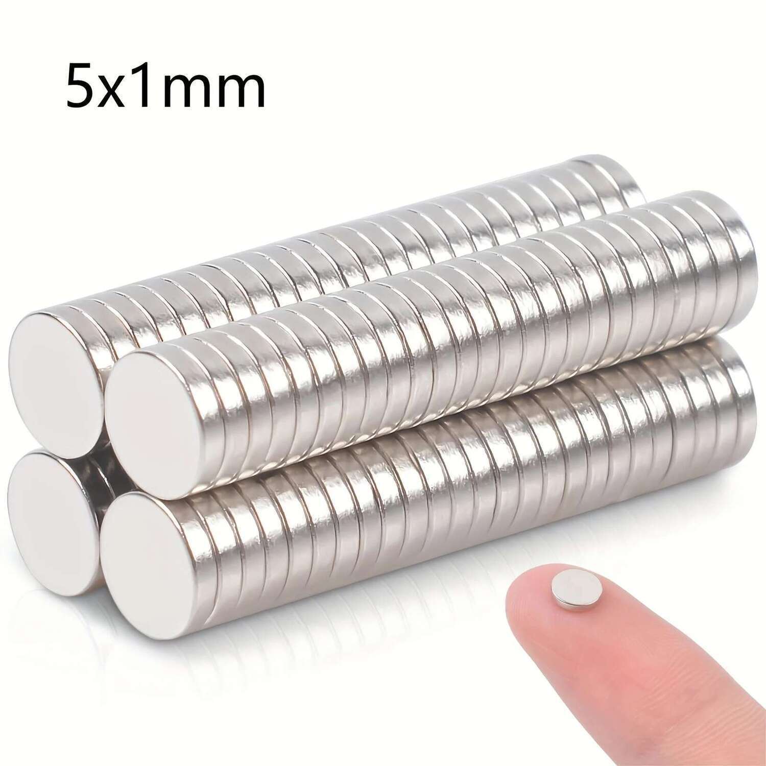 10/20/50 PCS 5x1mm Ultra Thin Mini Fridge - Small Bulk Refrigerator Magnets for Whiteboard, Office, Kitchen, Home DIY Cr