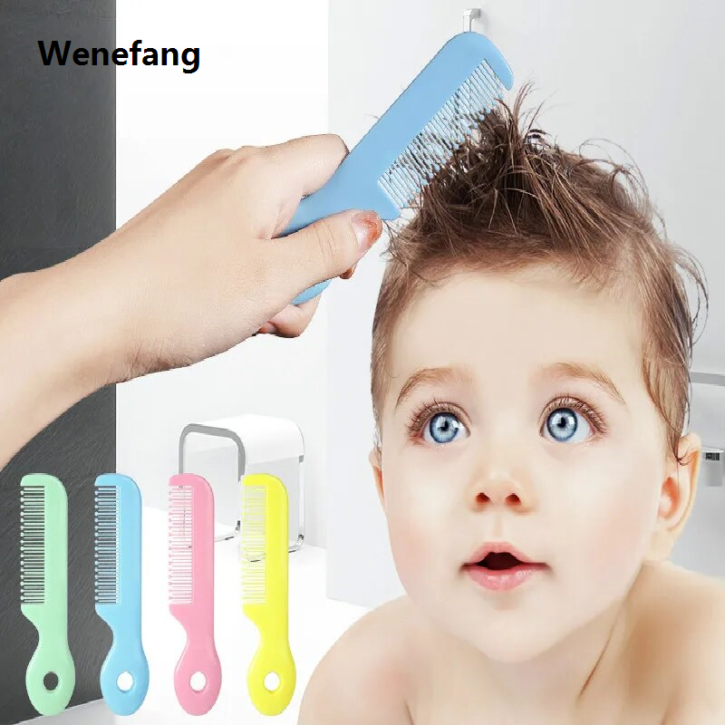 Wenefang Macarons Color Cartoon Safe Baby Comb Baby Hair Brush Baby Safe Comb Newborn Brush Baby Hairbrush Kids Comb Boy Girl Gift