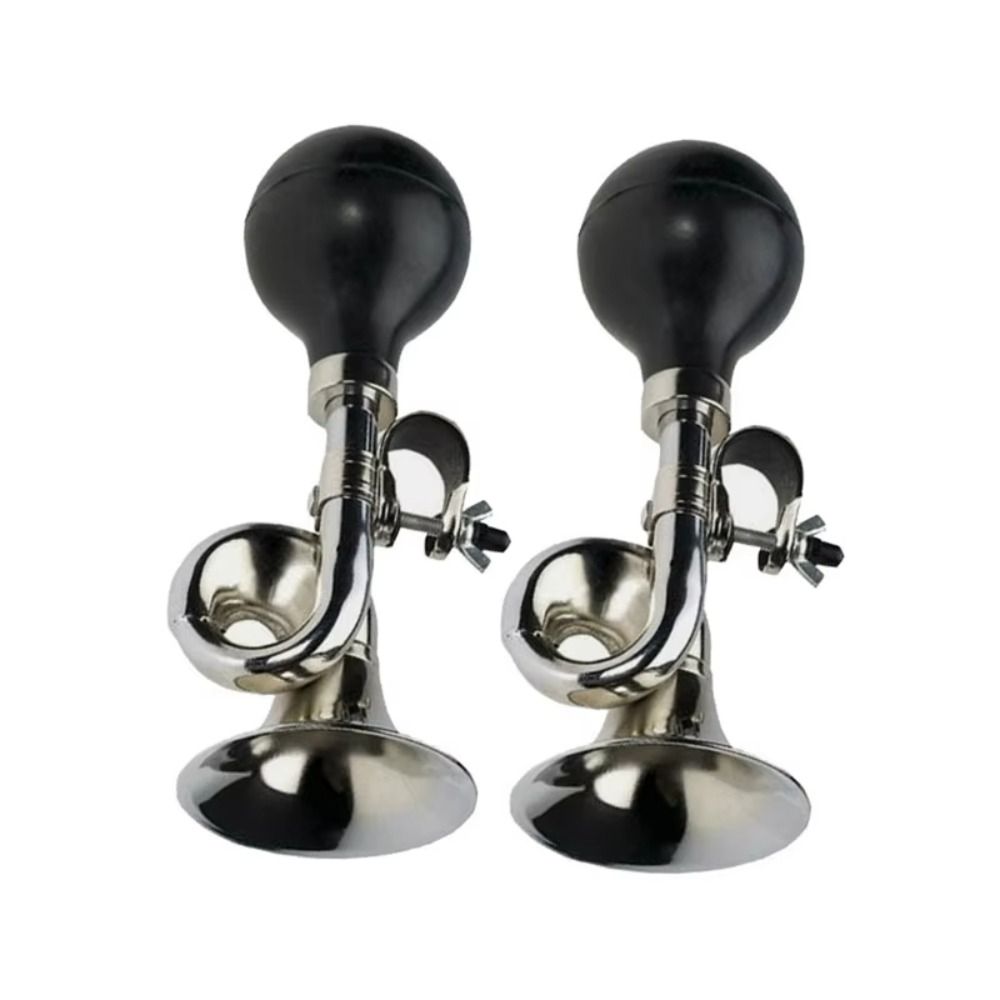 New Iron Bike Snail Air Horn Silver Squeeze Rubber Bike Bugle Retro Bicycle Bell