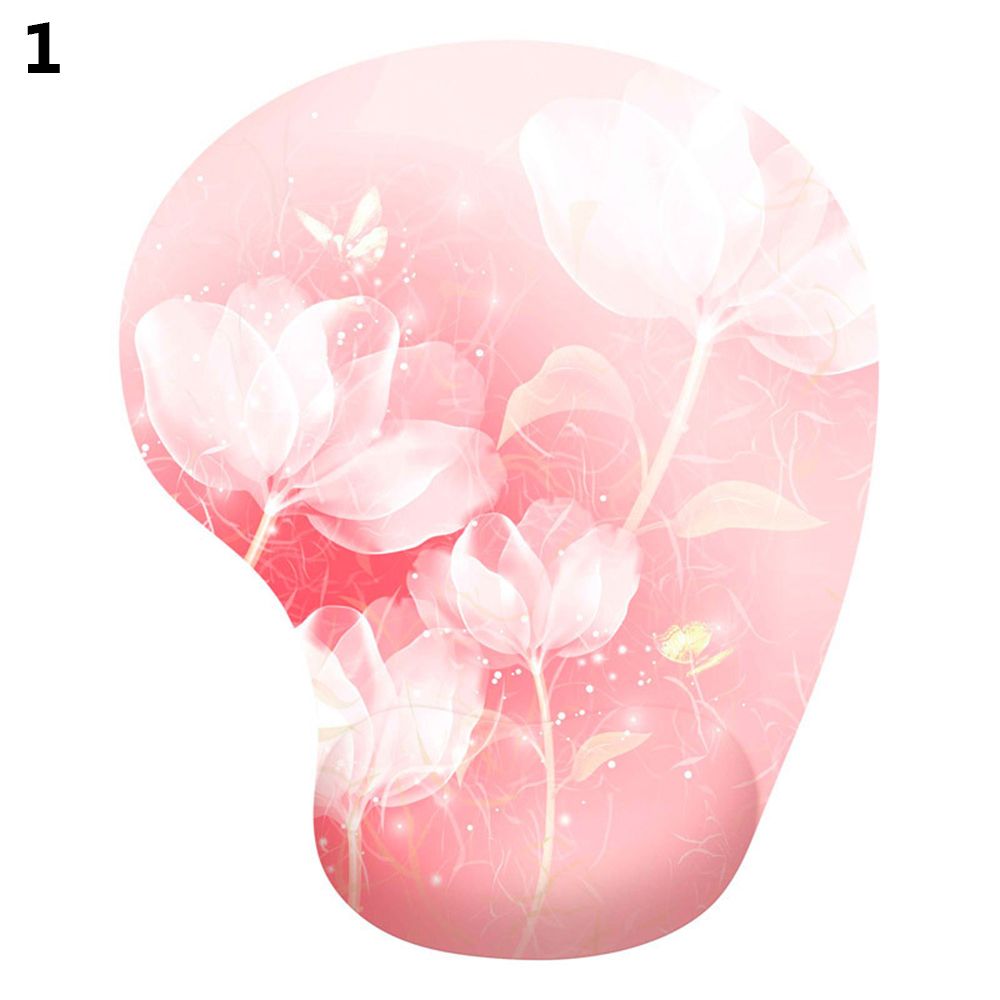 Desktop Gaming Mousepad Silicone Ergonomic Hand Support Wrist Rest Mouse Pad Mice Mat