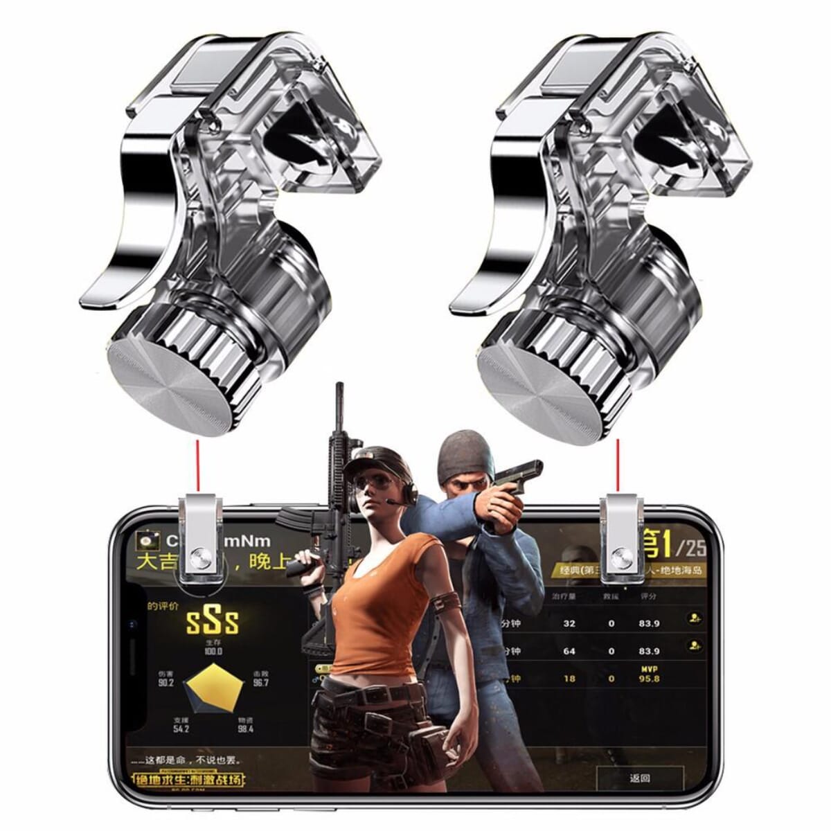 Gaming Trigger R11 Joystick L1R1 Controller Shooter PUBG/FORTNITE Mobile Game Controller Game Trigger Aim and Shoot