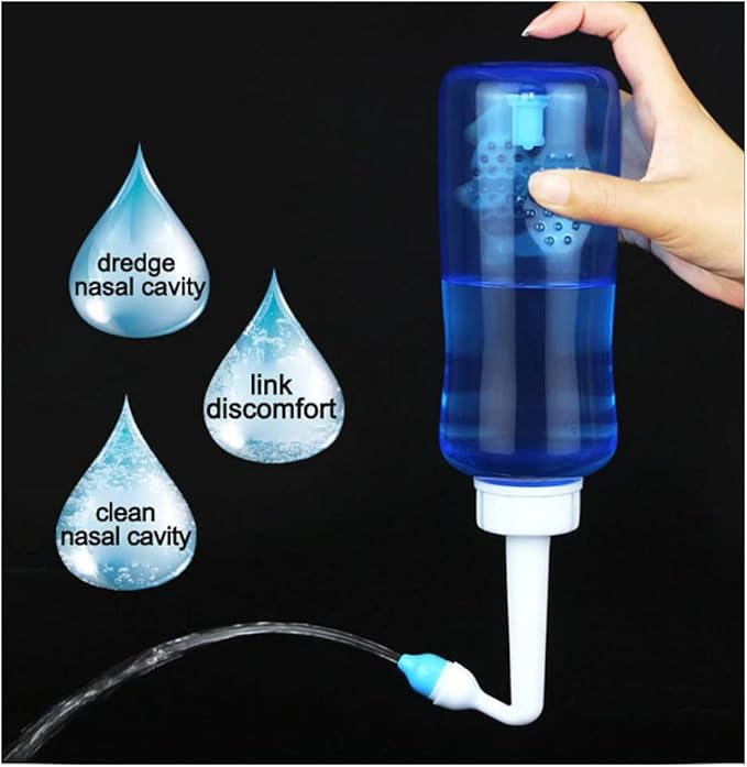 300ml Nasal Water Bottle - Safe & Easy Neti Pot for Nasal Cleansing, Sinus Relief & Gentle Daily Irrigation - 1 Piece