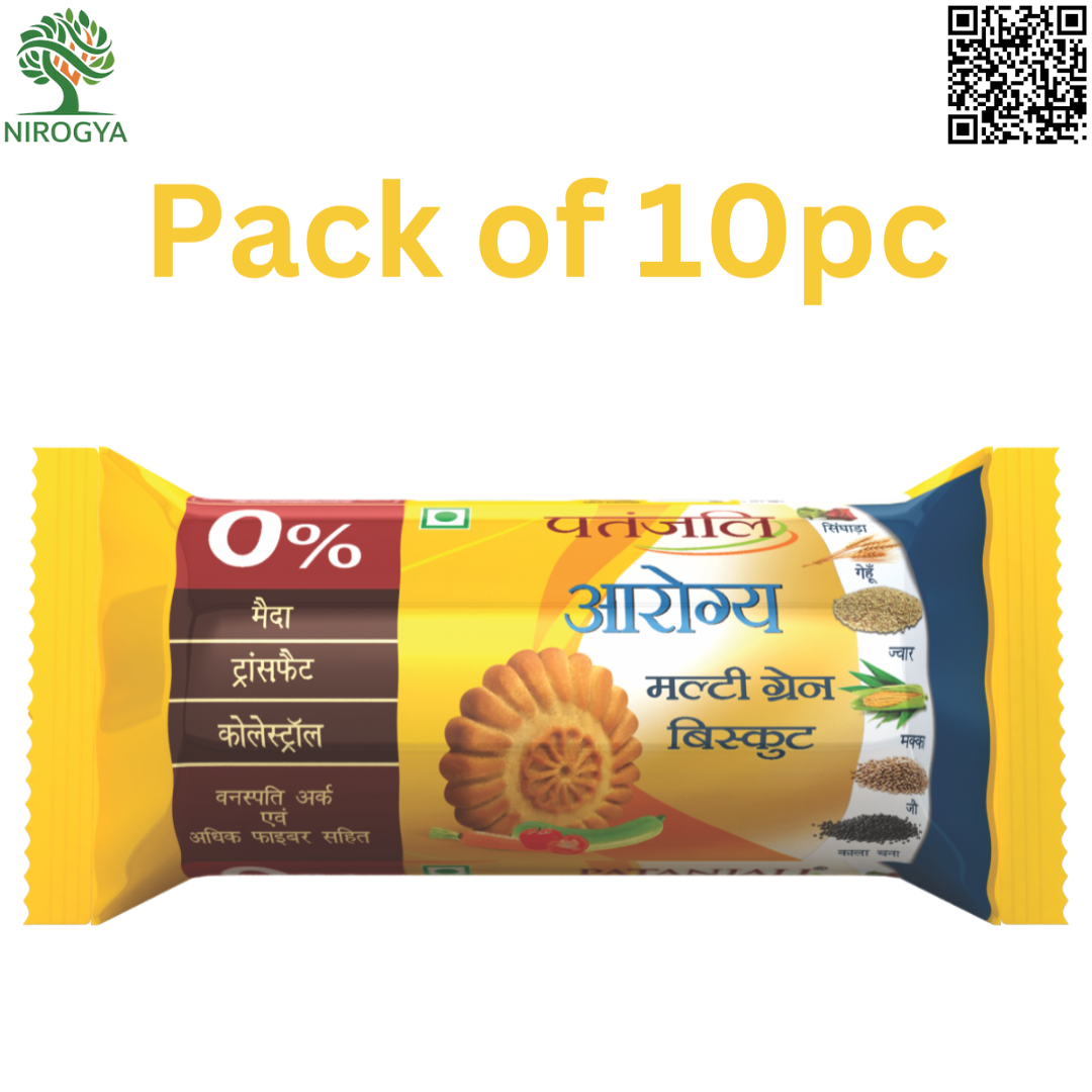 Patanjali Aarogya Biscuits 75grm Pack of 10pc
