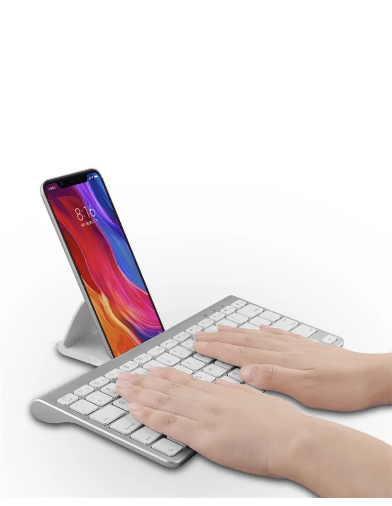 JP139 Wireless Bluetooth Keyboard With Folding Bracket
