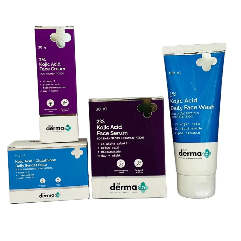 The Derma Co Kojic Acid Skin Care Set, 4 Items