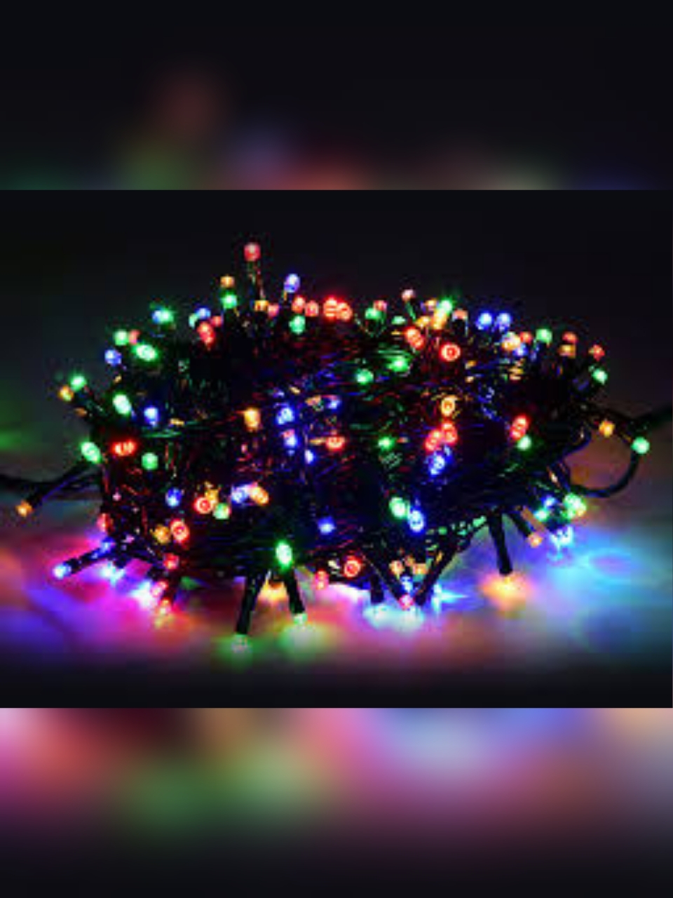 Led Tihar & Diwali Lights Multicolour LED Lights, 100 Leds, 10m Long (Wired)Black