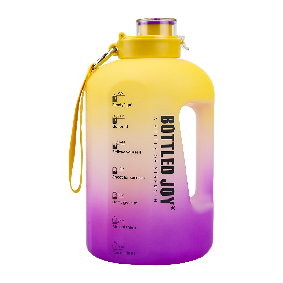 2.5L Large Capacity Water Bottle Gradient Color Plastic Water Cup Drinkware Outdoor Sports Running Fitness Jugs Sports Kettle