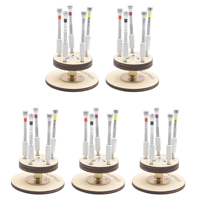 fasdaga 5X Professional Screwdrivers Set Jewelry Eyeglasses Steel Watch Part Repair Tool Kit Tool for Watchmaker Workmanship