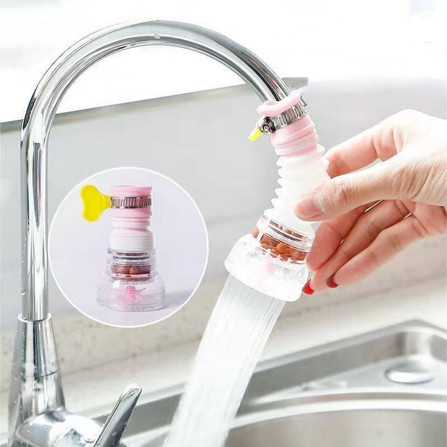 Flexible Kitchen Faucet Tap Extender