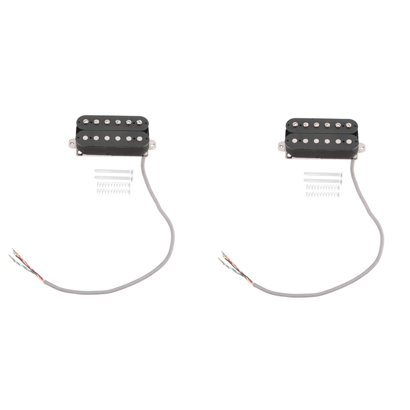 fasdaga 2X Electric Guitar Humbucker Pickups Neck Alnico V Pickup Black