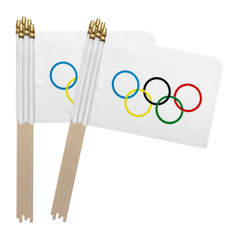 20 Pcs Decorations Hand Held Stick Flag Outdoor Small Mini Flags Banners Party Supplies Home Decor