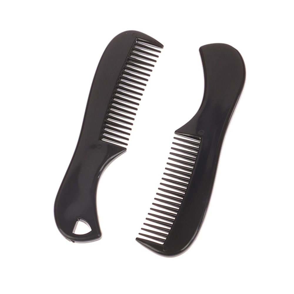 Detangling Combs Mini Beard Comb Anti Static Portable Men Plastic Pocket Combs Anti-slip Durable Black Moustache Combs Salon