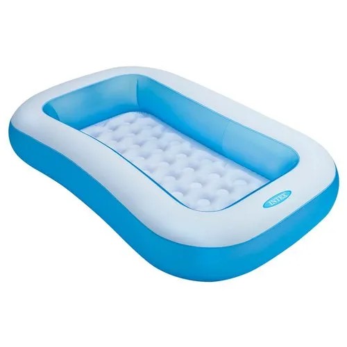 Rectangular Pool Toddler Kids 1.66m x 1.00m x 28cm - Pool For Kids | Portable Inflatable Swimming Pool For Babies |