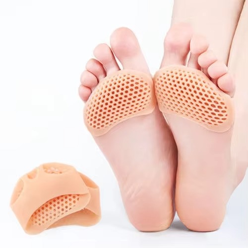 Silicone High Heels Foot Pad - Pain Relief, Anti-Grinding Metatarsal Cushion, Ultra Soft Honeycomb Gel Inserts, Unisex, 1 Pair