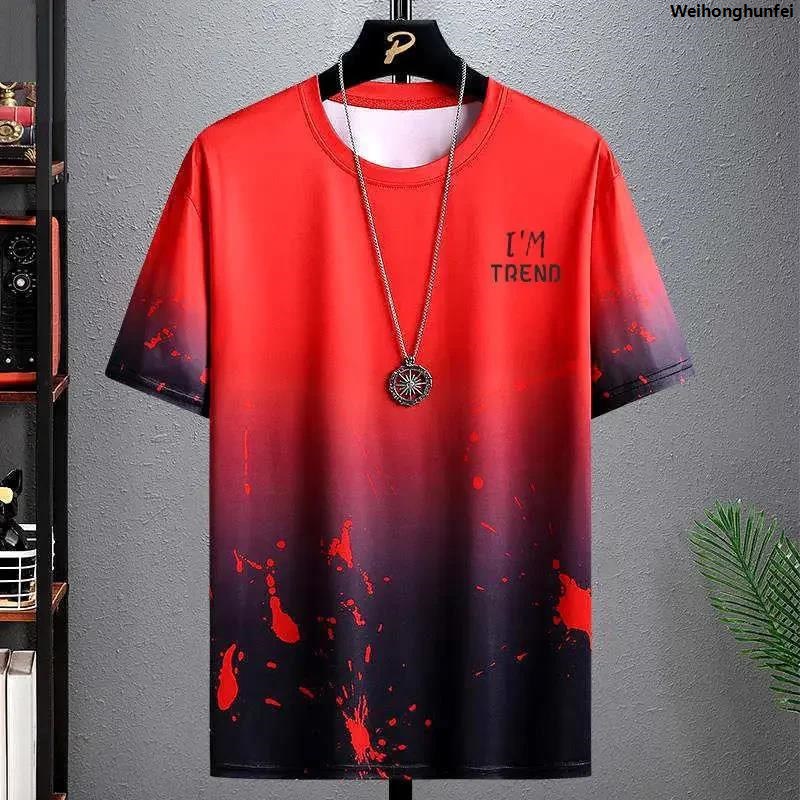 WeihonghunfeiSales promotion T shirt for Men 2024 New man Clothing Trendy Fitness streetwear Anime O-Neck Casual T-shirt Male Oversized Y2k tops Men T-shirts