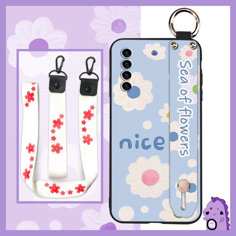 ring Shockproof Phone Case For Honor X60 Pro/X9C 5G Oil Painting Lanyard Back Cover Soft case Waterproof protective