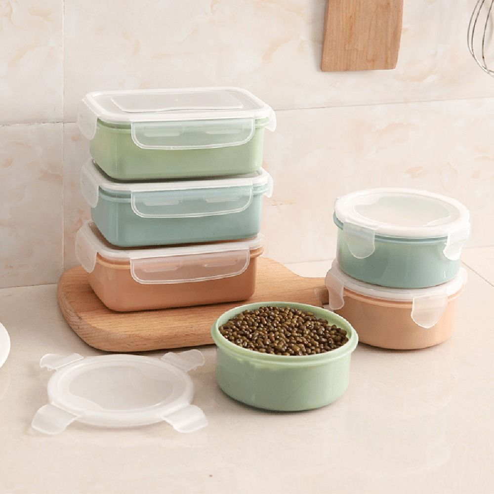 1Pcs Durable Meal Prep Containers Food Storage Container With Airtight Lids Microwave Safe Lunch Box BPA Free Leak Proof Plastic Refrigerator Crisper