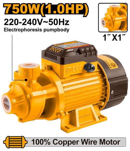 INGCO Power Tools 750W(1.0HP) Peripheral Water Pump VPM7508 By DD