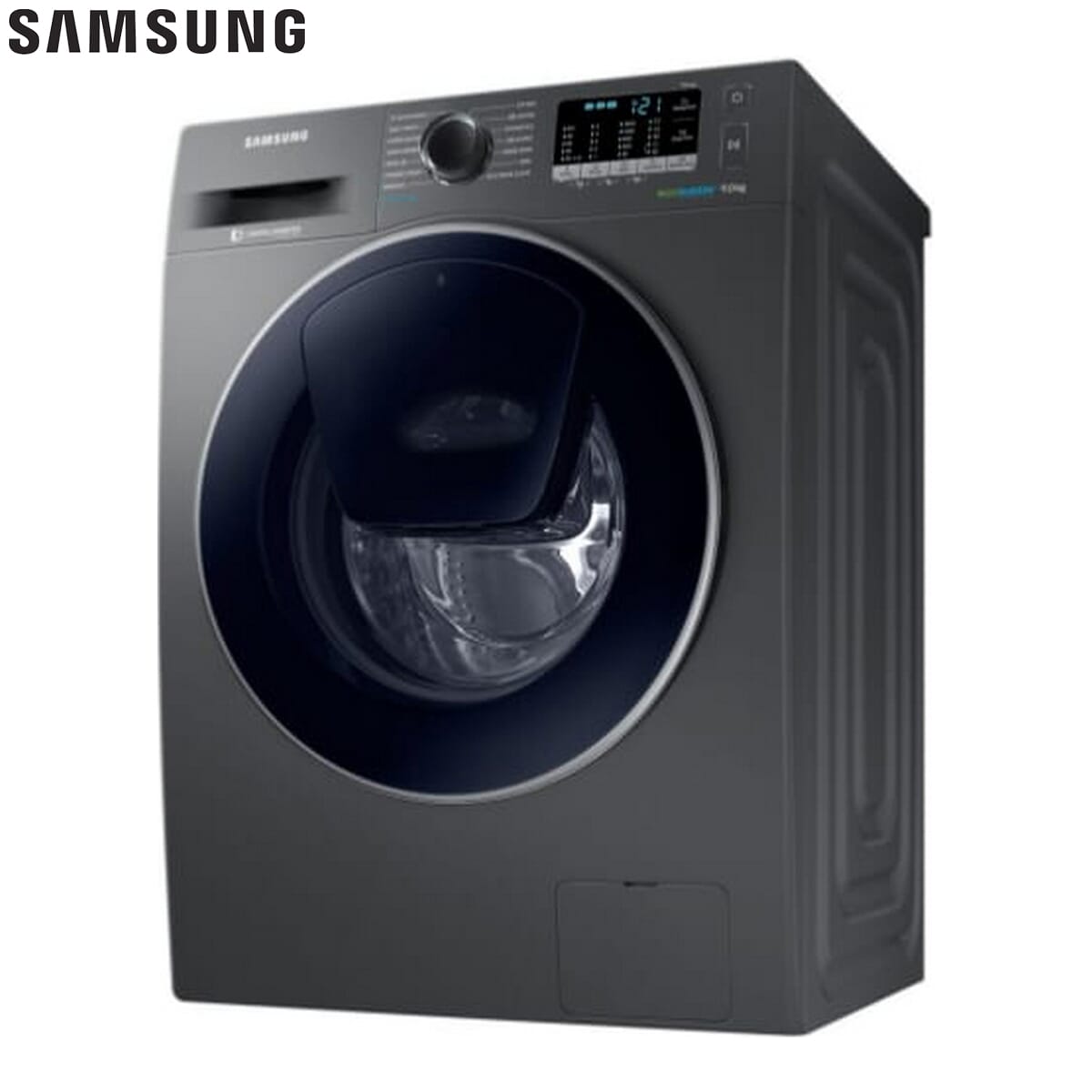Samsung Silver Front load with Hygiene Steam Washing Machine 9 kg (WW91K54EOUX/TL)