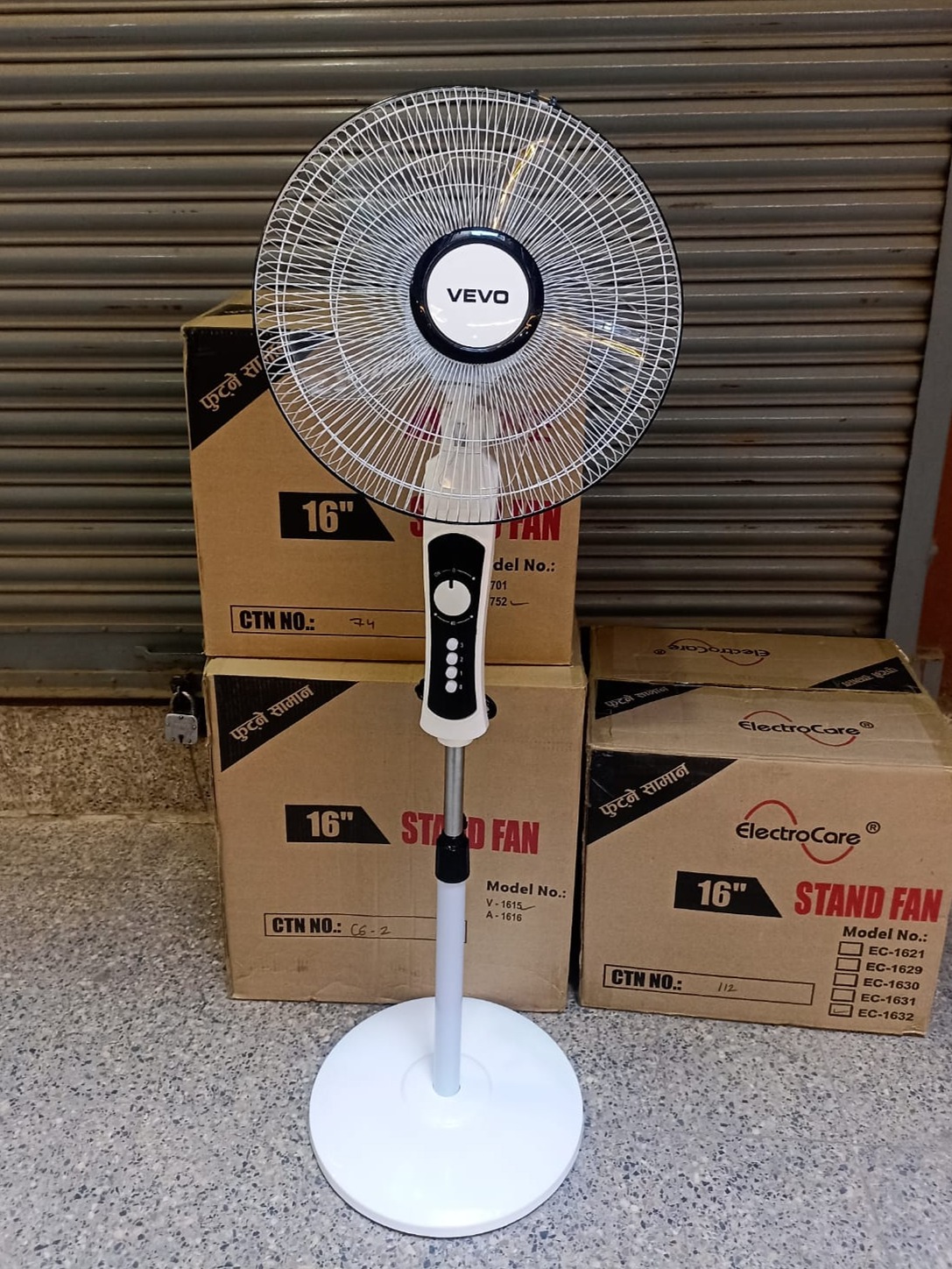 Wega/Vevo 16 Inch stand Fan Heavy Base With Timer And High Speed