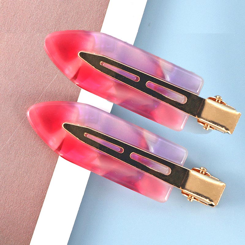 2PCS Hair Clips Vintage Leopard No Bend Hairpins for Women Girls Barrettes Makeup Tools Accessories Gift