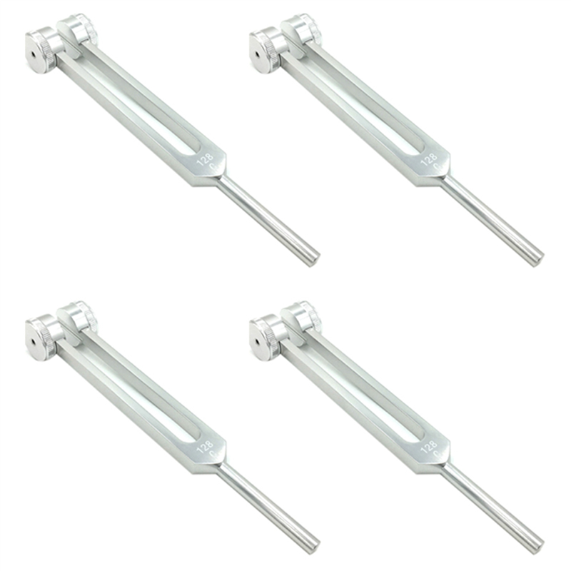 OUMERY 4X Aluminum Alloy 128Hz Tuning Fork Can Be Used for Ear Picking Gifts, High Quality and Luxury Workmanship
