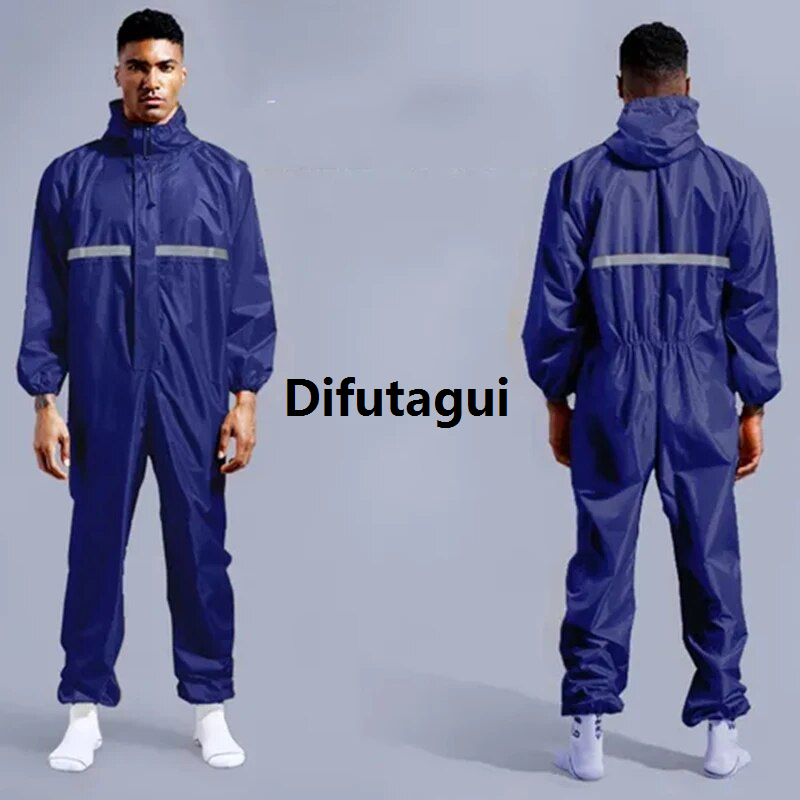 Difutagui Special discounts rain coat for bike Cycling Waterproof Raincoat Jumpsuit Biker Men's Profesional Raincoat Rain Clothes Poncho Suit Gabardinas Waterproof Overalls rain coat