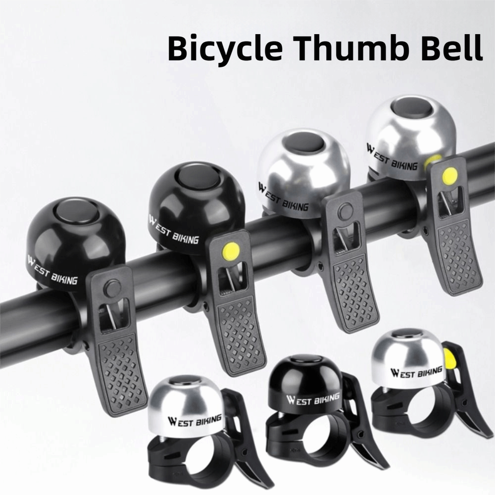 WEST BIKING Bicycle Bell Aluminum Alloy Waterproof Portable Cycling Bell Vintage Ultralight Ring MTB Road Bike Horn Cycling Bell