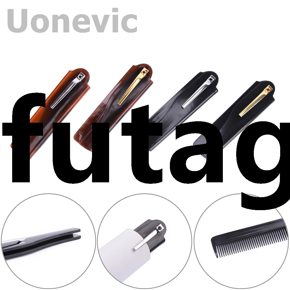 Difutagui Beard comb, fashionable men's and women's foldable comb, foldable Fashion Luxury pocket, hair clip, beard, handmade massage hairbrush