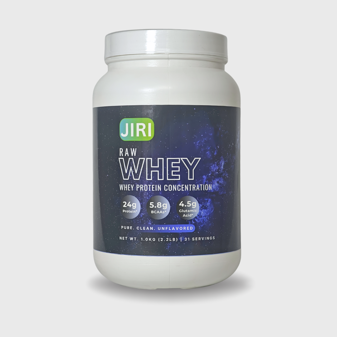 Jiri Nutrition Raw Whey Protein Concentrate, Unflavored 1kg