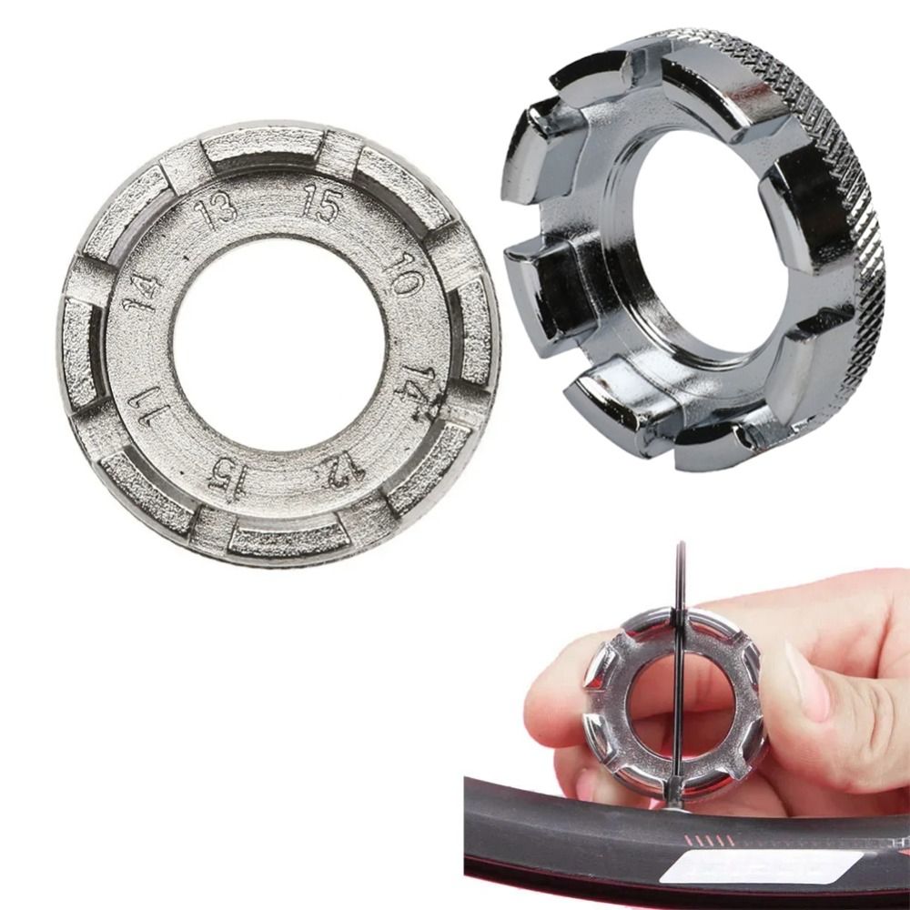 Bike Wheel Rim Adjustment Tool Portable Road Bike Spokes Key Cycling Tools Steel Wheels Tool Accessories Repair Spoke Wrench