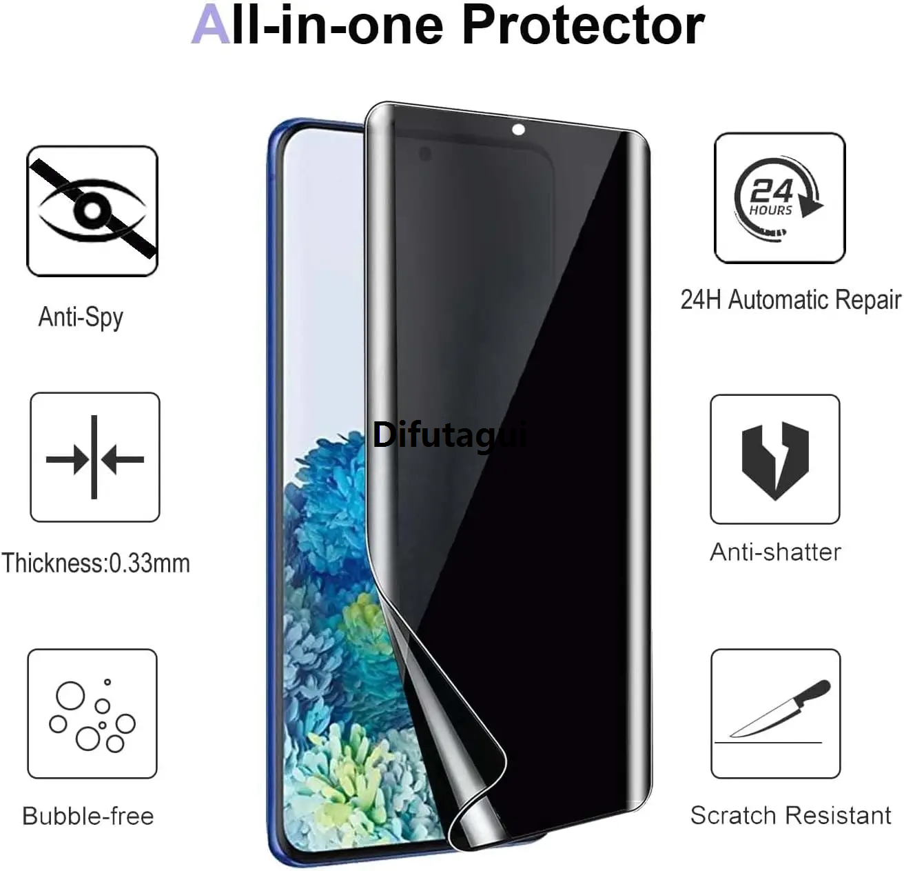 Difutagui men>men 1-3Pcs Anti Spy Privacy Hydrogel Film For OPPO Realme Fifty percent discount Narzoi 30A C21Y C11 2021 7i Global Narzo 50i 50A 20