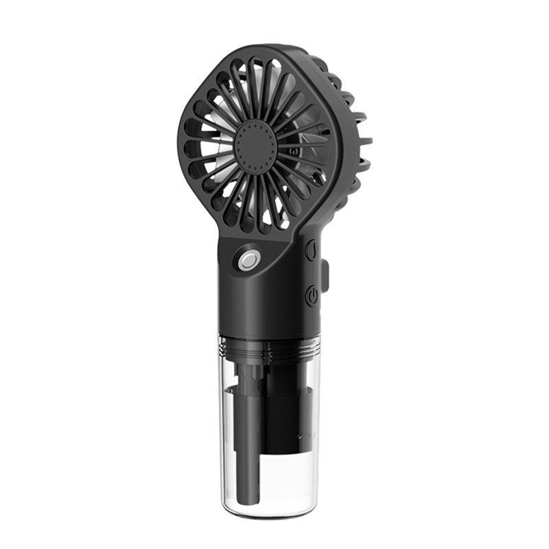 JAERBEE Portable Handheld Fan Water Mist Fan Student Dormitory Mini Fan Summer Supplies Outdoor Cooling Tool,Black