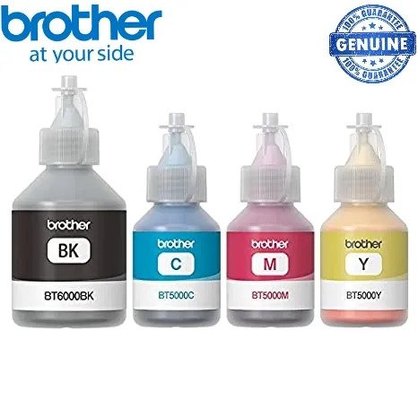 Brother Printer Ink Brother Genuine Ink BT6000Bk / BT5000 C / M / Y Ink Bottles Color For Brother T300,T500,T700W,T800W Printers