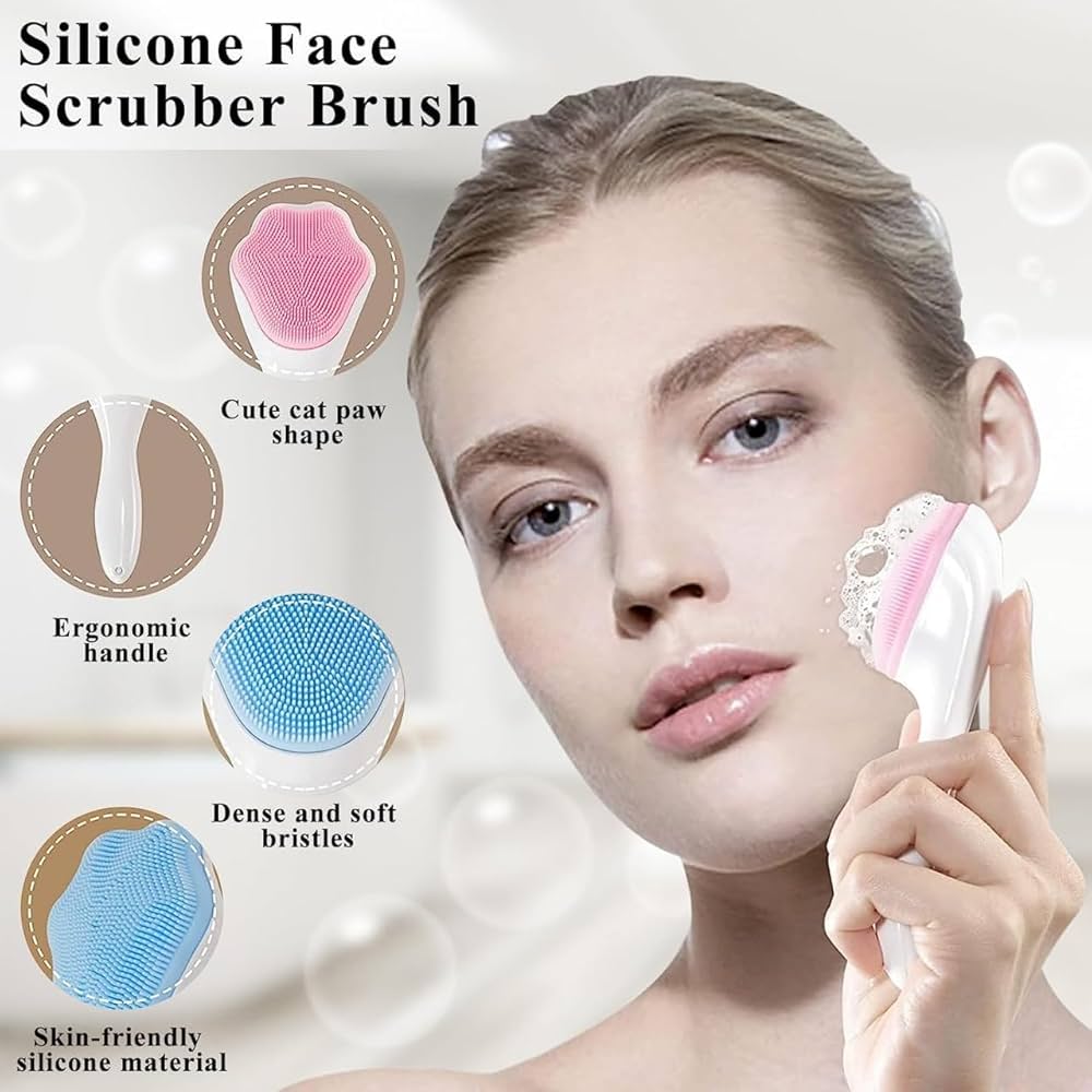 Silicone Face Scrubber Facial Brush