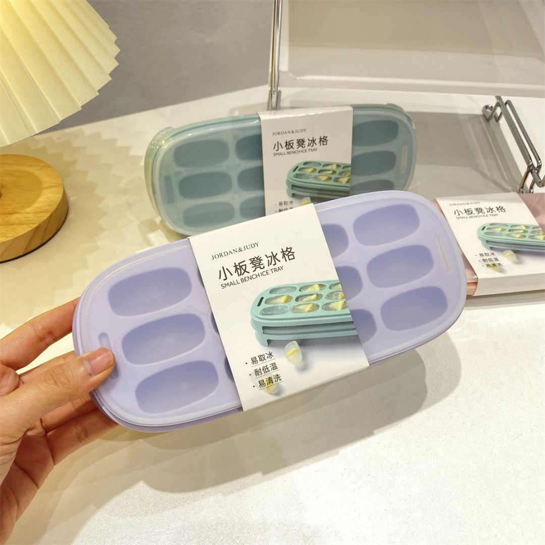 Compact Ice Cube Tray with Lids for Freezer Storage - New Durable Kitchen Accessory
