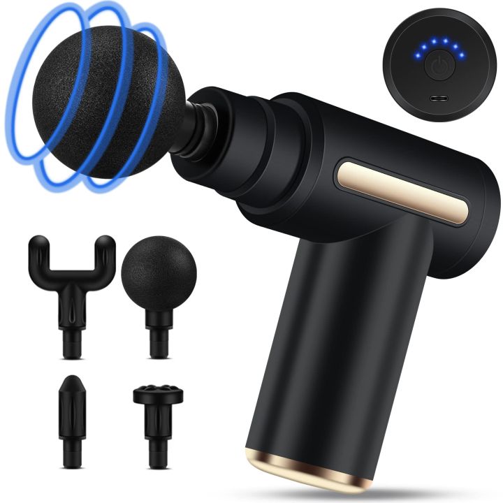 Muscle White Massage Gun Deep Tissue Massager Physiotherapy Gun, 6 Gear Level Variable Frequency Vibrations - image 1