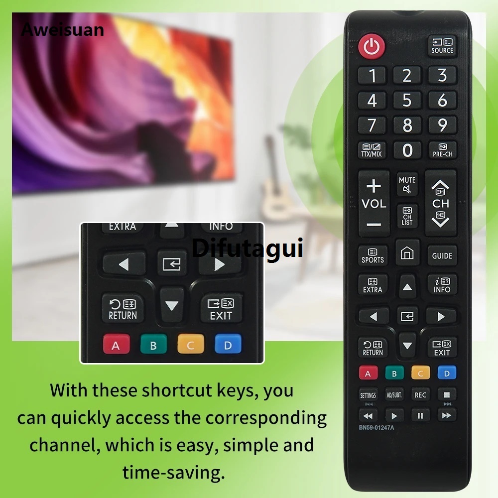 Difutagui Bargain price New BN59-01247A Remote control Bargain price for Samsung Universal Smart TV
