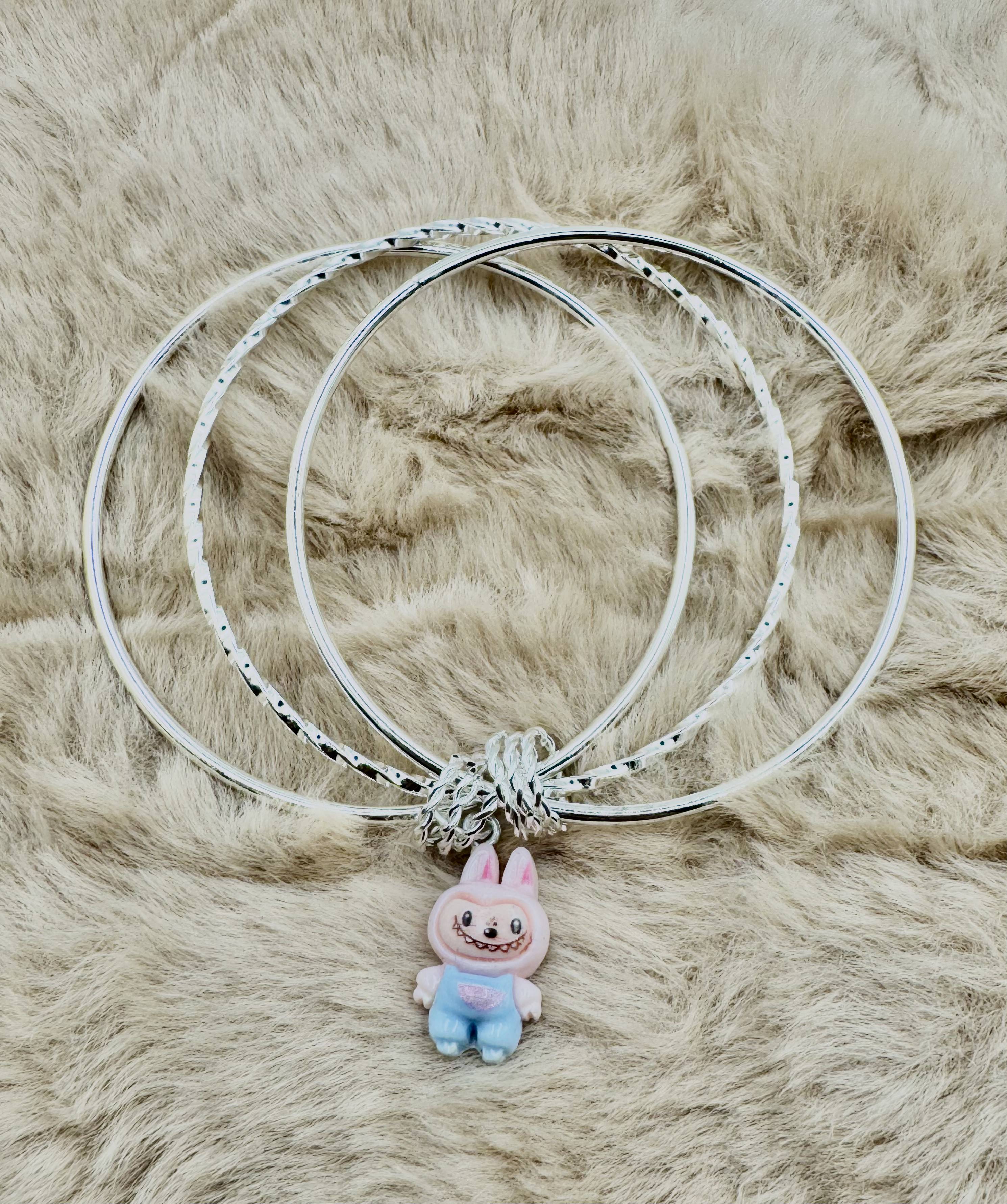 Premium Pink Labubu Charm Bracelet for Daily Wear