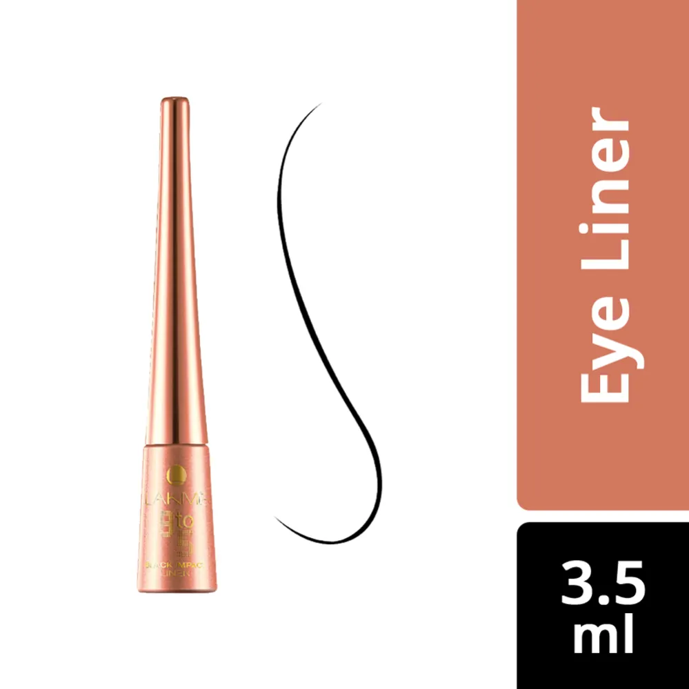 Lakme 9 To 5 Black Impact Eye Liner - Black (3.5ml)