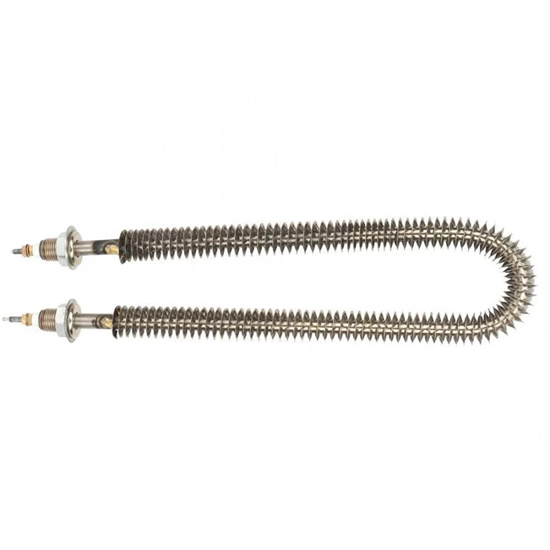 ARELENE 2pcs 35cm U Type Finned Electric Heat Tube Stainless Steel Fin Heating Elements Water Heater Oven Heating Pipe,1KW