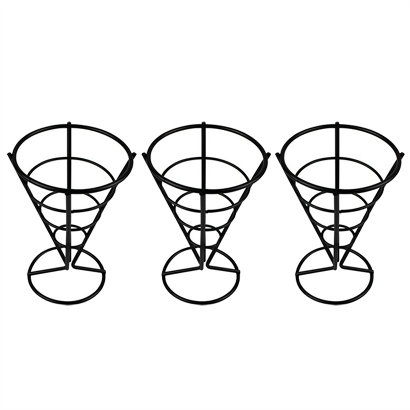 chicken rack snack basket french fries rack black