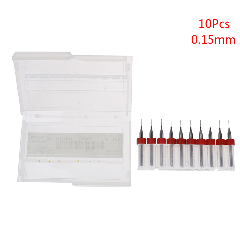 New specials 10Pcs/set print circuit board carbide CNC mini micro drill bitsA JUE
