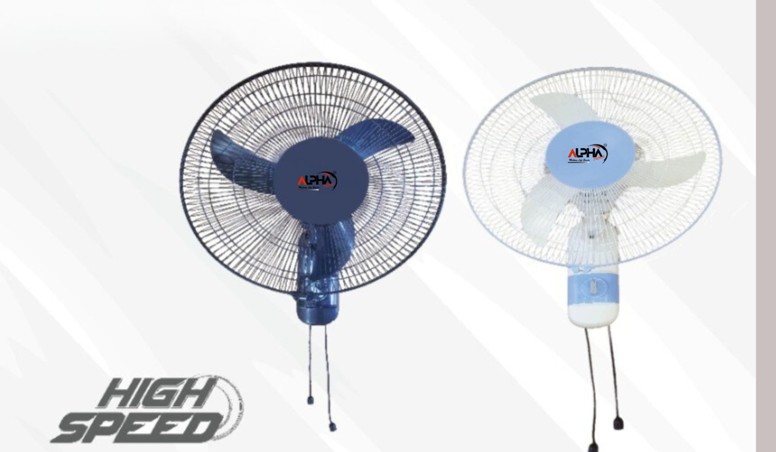 Alpha Home High Speed 16” Wall Fan - Model 888 | Powerful 110W Motor