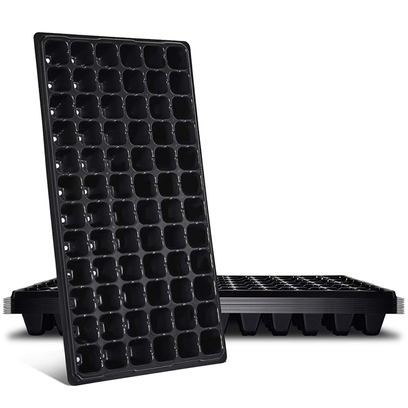 NAMUNY 10 Pack Seed Tray, 72 Cell Seedling Trays with Drain Holes, Reusable Seed Kit, Mini Propagator Plant