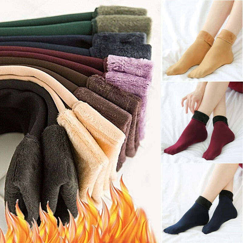 New Velvet Women's Winter Thermal Socks - 5 Pair | Thick, Warm Wool Cashmere Blend | Soft, Breathable & Cozy Snow Boots Floor Sock for Extreme Cold Weather