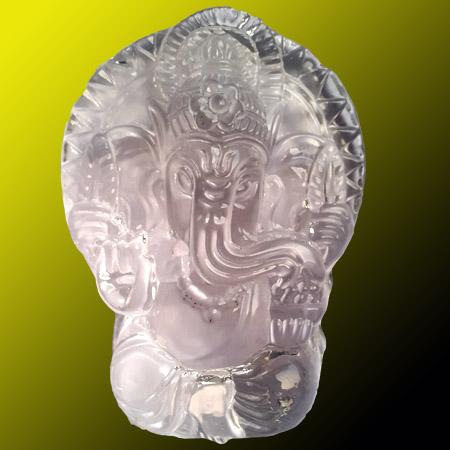 Glass Handicraft Ganesh Statue(7/8 Cm)