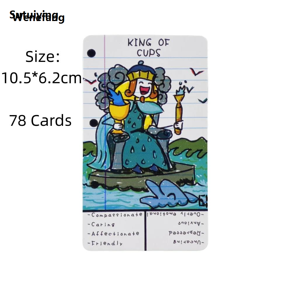 Wenefang Sutuiying Impressionist Tarot Cards A 78 Deck Oracle English Portable Luxury Visions Divination Edition Borad Playing Games