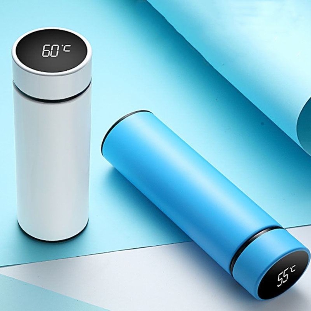 Water Bottle | Double Wall Vacuum Travel Thermos Stainless Steel LED Smart